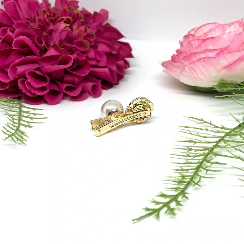 NEW⚜️Bright Green Crystal Embellished Hair Barrette